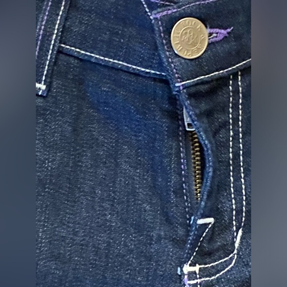 Rock & Republic Women’s Jeans Bootcut Stretch Flare Dark Blue Wash Sz 27 on tag - Picture 5 of 11